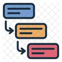 Flujo De Trabajo Diagrama De Flujo Mapeo Icon