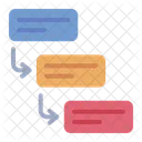 Flujo De Trabajo Diagrama De Flujo Mapeo Icon