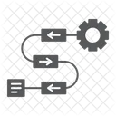 Flujo De Trabajo Mapa Del Sitio Plan Icon