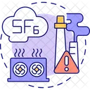 Fluorinated gases  Icon