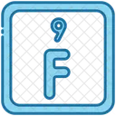 Fluorine Periodic Table Chemists Icon