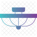 플러시 마운트 조명  아이콘