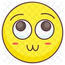 Flushing Emoji Flushing Expression Emotag Icône