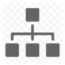 Flussdiagramm Hierarchie Organisation Symbol