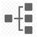 Flussdiagramm Hierarchie Organisation Symbol