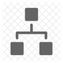 Flussdiagramm Hierarchie Organisation Symbol