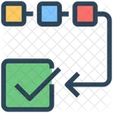 SEO Flussdiagramm Projektmanagement Symbol