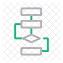 Flussdiagramm Strategie Planung Symbol