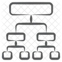 Hierarchische Struktur Hierarchie Sitemap Symbol