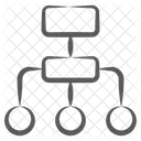 Hierarchische Struktur Hierarchie Sitemap Symbol