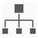 Fluss Diagramm Daten Symbol