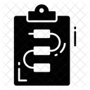 Diagramm Algorithmus Zwischenablage Symbol