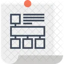 Flussdiagramm Workflow Sticky Symbol