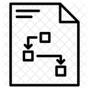 Flussdiagramm Datei Strategie Symbol