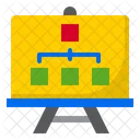 Flussdiagramm Prasentation Geschaft Icon