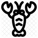 Flusskrebse Meeresfruchte Fisch Symbol