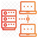 Flusso Di Lavoro Di Rete Server Database Icon