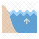 Hochwasser Flut Wetter Symbol