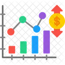 Flutuacao De Mercado Grafico Negocios Ícone