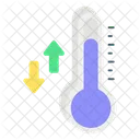 Flutuação de temperatura  Ícone