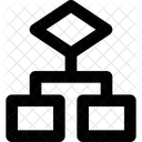 Flux De Travail Diagramme Hierarchie Icône