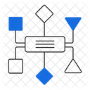 Flux De Travail Segmentation Des Taches Allocation Des Ressources Icône