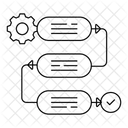 Flux De Travail Cartographie Des Processus Ordre Des Taches Icône