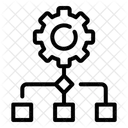 Flux De Travail Schema Structure Icône