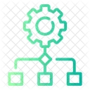 Flux De Travail Schema Structure Icône