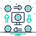 Flux De Travail Logiciels Reseau Icône