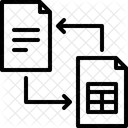 Document Flux De Travail Partage Icône