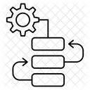 Flux De Travail Diagramme Reglage Icône