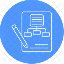 Hierarchie Diagramme Organigramme Icon