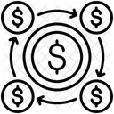 Des flux de trésorerie  Icône