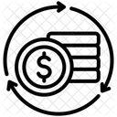 Des flux de trésorerie  Icône