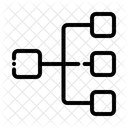 Fluxo Grafico Diagrama Ícone