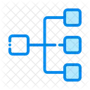 Fluxo Grafico Diagrama Ícone