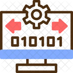 Fluxo de Bytes  Ícone