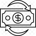 Fluxo De Caixa Fluxo De Dinheiro Dinheiro Ícone