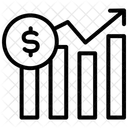 Fluxo De Caixa Crescimento Grafico Ícone