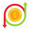 Fluxo de caixa  Ícone