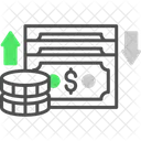 Fluxo de caixa  Ícone