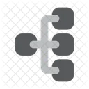 Fluxo De Dados Fluxo Processamento Icon