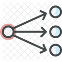 Fluxo De Dados Algoritmo Grafico Ícone