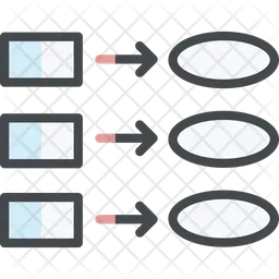Fluxo de dados  Ícone