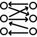 Fluxo De Dados Grafico Diagrama Ícone