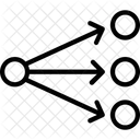 Fluxo De Dados Algoritmo Grafico Ícone