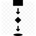 Fluxo De Dados Fluxograma Grafico De Processo Icon