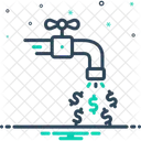 Fluxo De Dinheiro Fluxo De Caixa Torneira Ícone