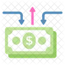Dinheiro Fluxo Fluxo De Caixa Ícone